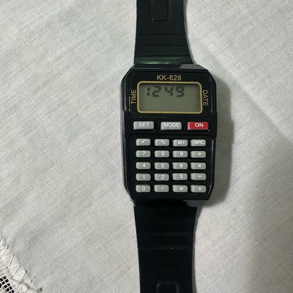 Vintage RETRO Calculator Watch KK-628 | Digital | Works | New Battery